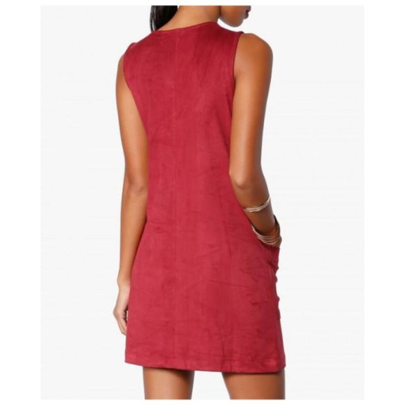 Forever 21 Faux Suede Lace Up Dress - Picture 3 of 10